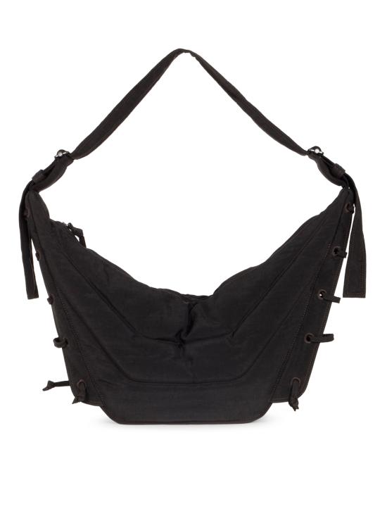 26FW 르메르 워터 리펠런트 나일론 캔버스 미디움 소프트 게임 백 BG0074 LF1330BR490 DARK CHOCOLATE