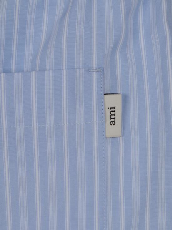 26SS 아미 숏팬츠 USO806 CO02194844 BLEU CACHEMIRE BLANC - AMI