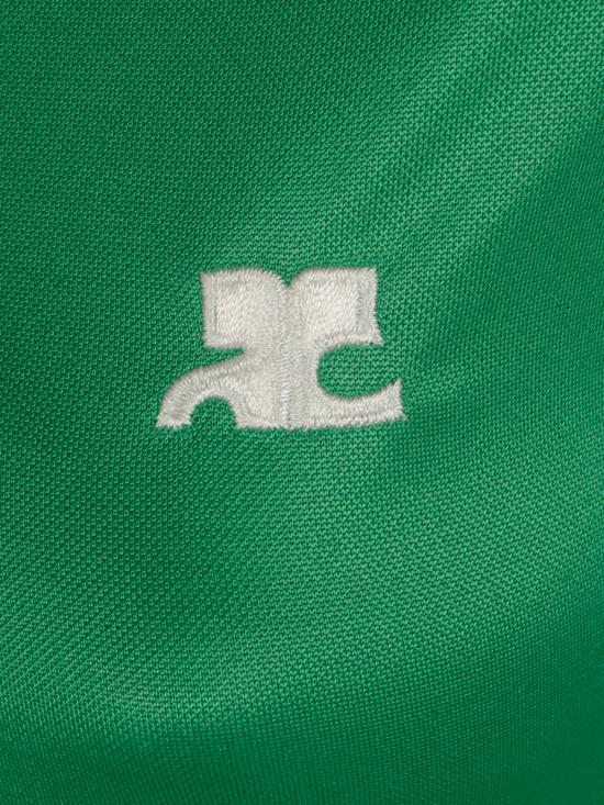 26FW 쿠레쥬 미디 원피스 826JR0945JS0195 B273 GREEN HERITAGE WHITE - COURREGES