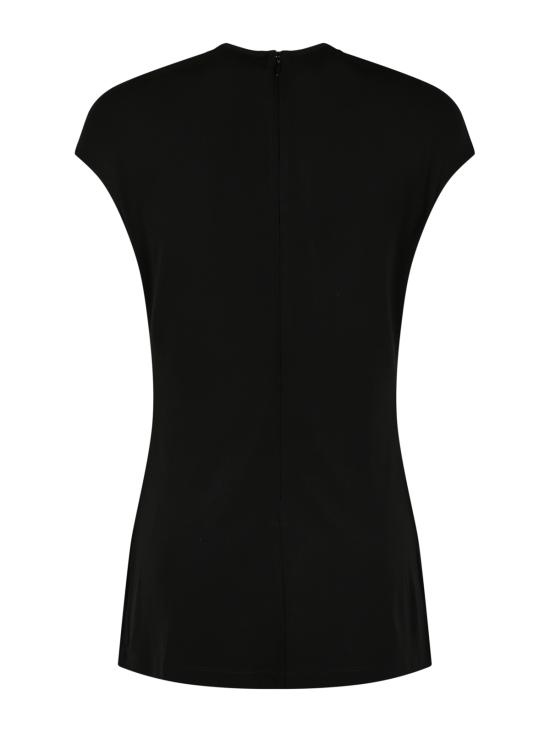 26FW 토템 반팔 티셔츠 263WRT0865 FB0162001 Black - TOTEME