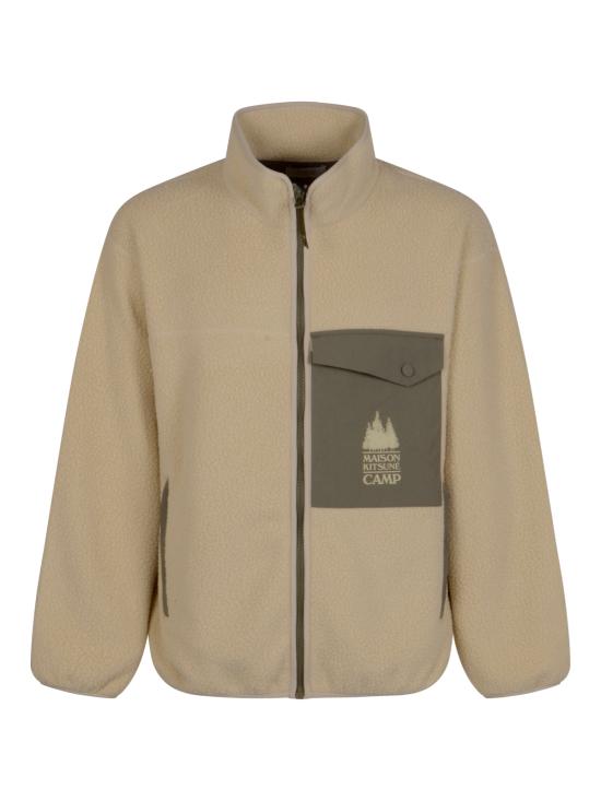 25FW 메종키츠네 캐주얼 플리스 자켓 PM02136WM2031 P700 BEIGE - MAISON KITSUNE
