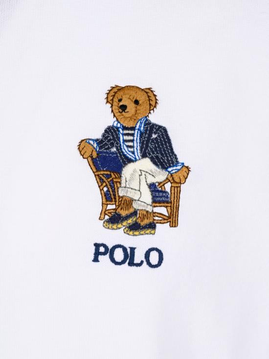 26FW 폴로 랄프로렌 긴팔 티셔츠 710B18549 001 NEWPORT BEAR WHITE - POLO RALPH LAUREN