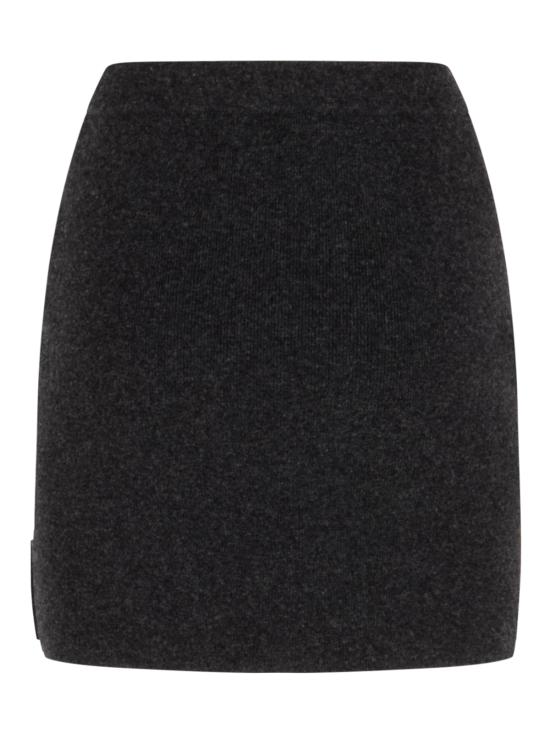 25FW 알렉산더 왕 미디 스커트 4KC4255060 010 CHARCOAL - ALEXANDER WANG