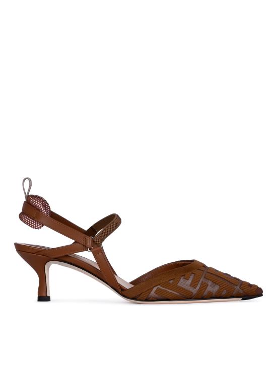 26FW 펜디 힐/펌프스 8J8558 AY0MF1XHR ELBA BROWN SELLIER - FENDI