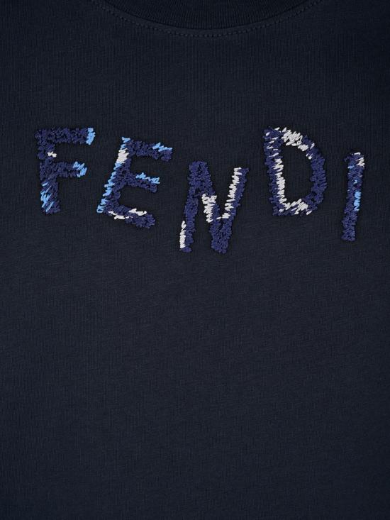 26FW 펜디 반팔 티셔츠 FY1319 AUOBF0PTH BLU DARK - FENDI