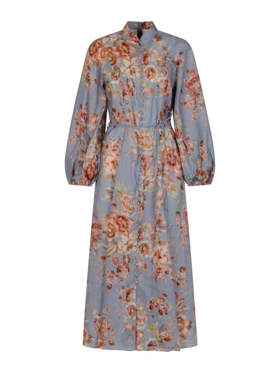 26SS 짐머만 미디 원피스 2354DRS261 CFLR CHAMBRAY FLORAL - ZIMMERMANN