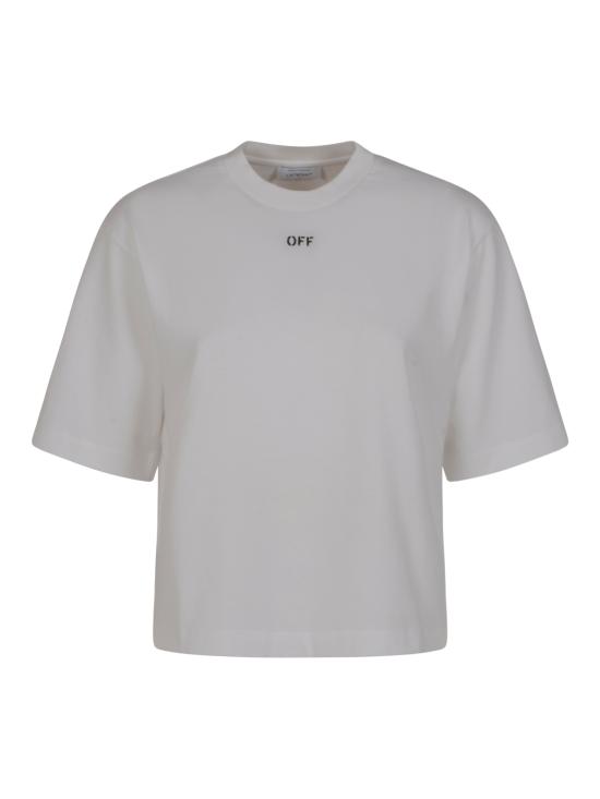 25FW 오프화이트 반팔 티셔츠 OWAA124F25 JER0010110 WHITE BLAC - OFF WHITE