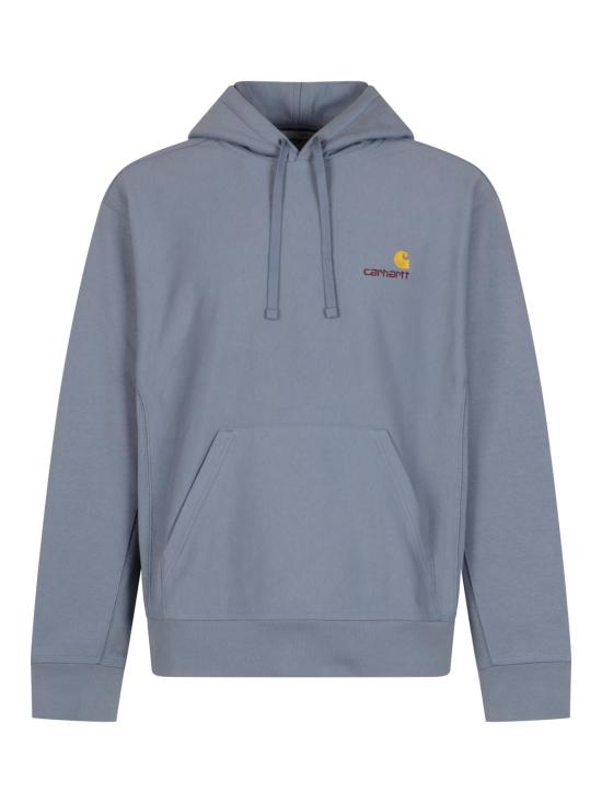26FW 칼하트 WIP 후드 아메리칸 스크립트 스웨트셔츠 I028279 3RHXX SHADY BLUE - CARHARTT WIP