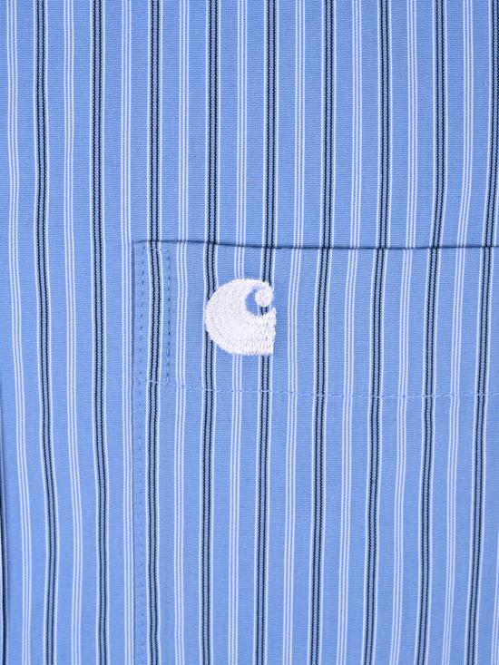 26FW 칼하트 WIP 긴팔 셔츠 I036805 3T5XX Keene Stripe Curacao - CARHARTT WIP