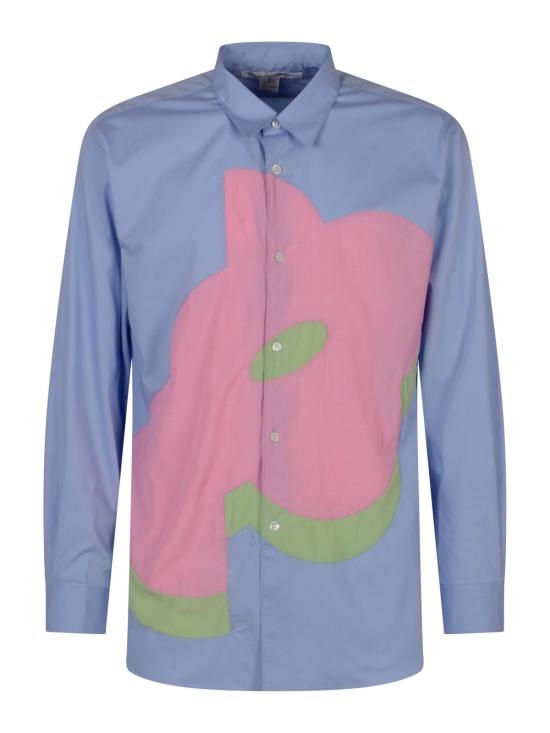 26SS 꼼데가르송 긴팔 셔츠 B007 0511 BLUE MIX - COMME DES GARCONS