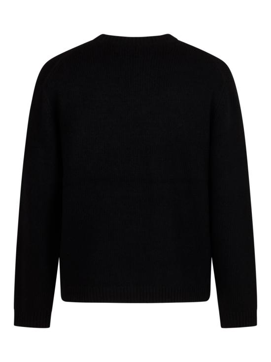25FW 메종키츠네 드레스드 폭스 인타르시아 울 스웨터 PM00806KH0002 P199 BLACK - MAISON KITSUNE