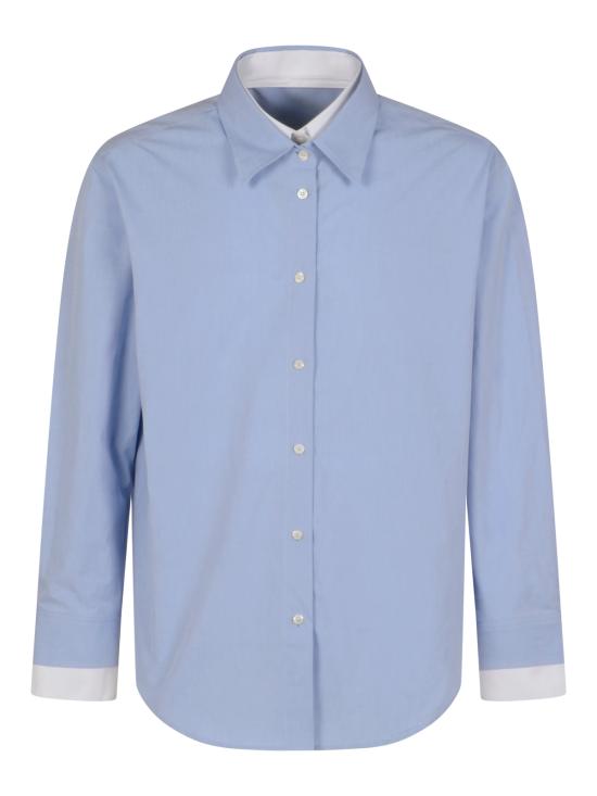 26SS 아크네 스튜디오 레이어드 버튼업 AC0790 CN2 LIGHT BLUE - ACNE STUDIOS