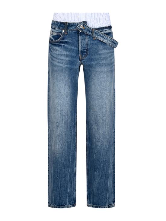 26FW 알렉산더 왕 데님 팬츠 4DC3264123 400C VINTAGE MARBLED BLUE - ALEXANDER WANG