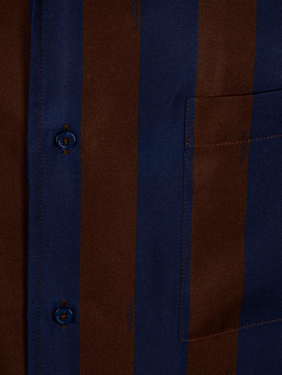 26FW 펜디 반팔 셔츠 FS1369 AU6ZF1WXN NAVY WINE - FENDI