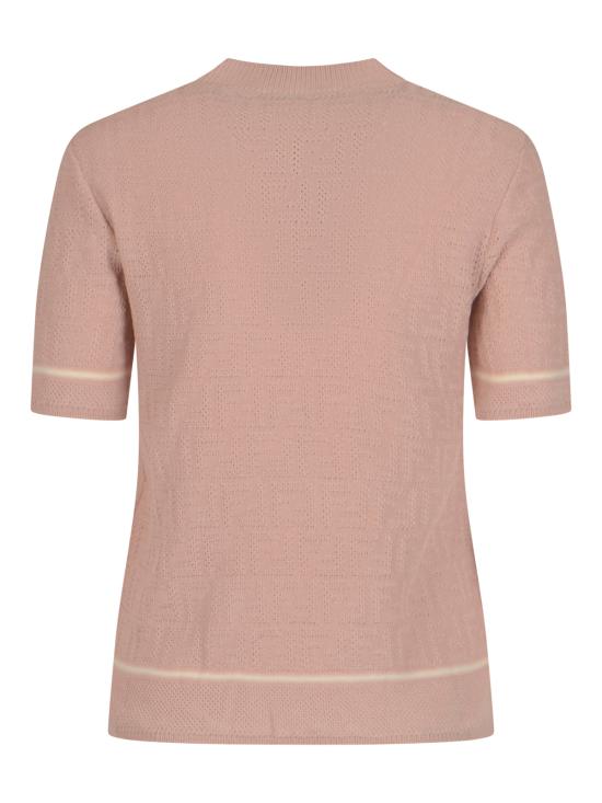 26FW 펜디 반팔 티셔츠 FZXF33 AV8QF1WX8 POWDER PINK 26 - FENDI
