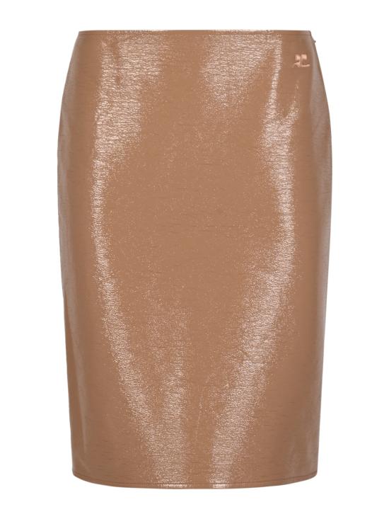 26FW 쿠레쥬 미디 스커트 326CJU397VY0014 1091 BRONZER - COURREGES