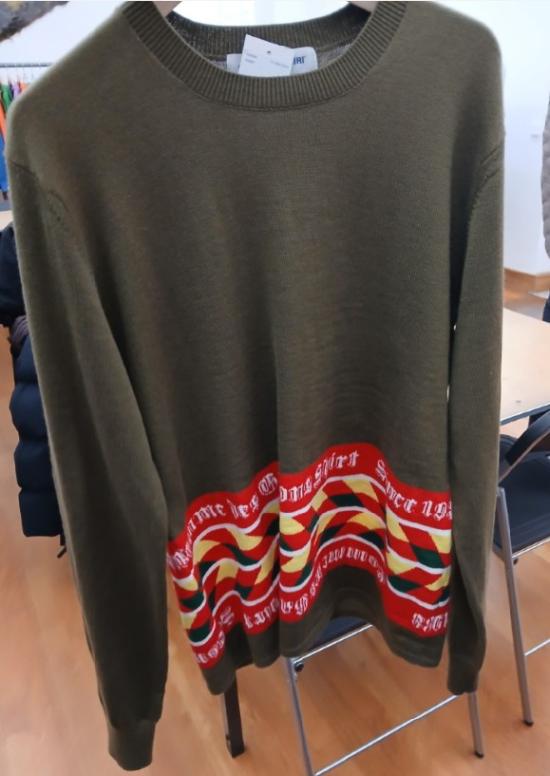 25FW 꼼데가르송 긴팔 티셔츠 N002 W254 KHAKI - COMME DES GARCONS