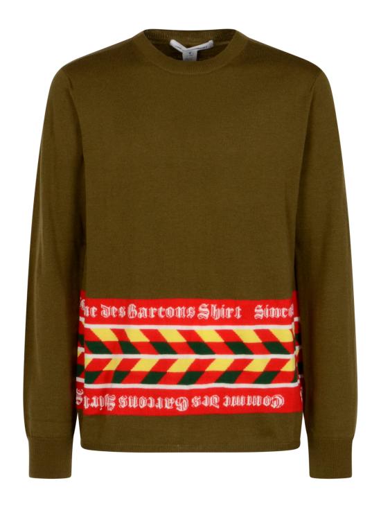 25FW 꼼데가르송 긴팔 티셔츠 N002 W254 KHAKI