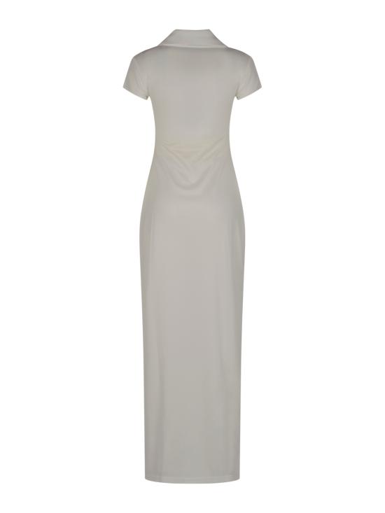 26SS 쿠레쥬 스포츠 폴로 롱 드레스 126JRO807JS0195 0098 HERITAGE WHITE BLACK - COURREGES