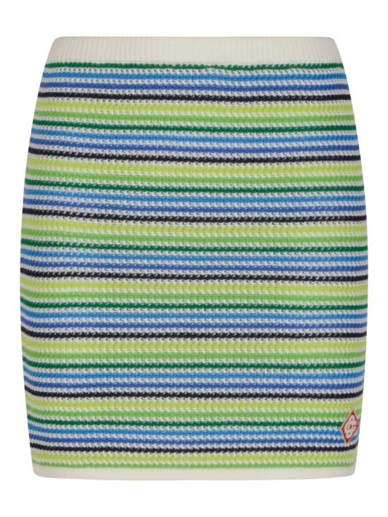 26SS 카사블랑카 미디 스커트 WSP26KW136401EXBC STRIPE - CASABLANCA