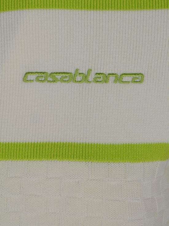 26SS 카사블랑카 폴로 티셔츠 WSP26KW124701 WHITE - CASABLANCA