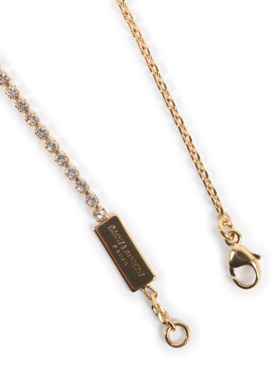 26FW 생로랑 메탈 앤 라인스톤 오피움 참 브레이슬릿 712345 Y15268066 DORE CRYSTAL - SAINT LAURENT