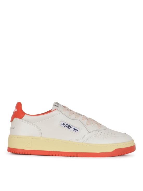 25FW 오트리 메달리스트 로우 스니커즈 AULM MK02 M KITSUNE WHT RED - AUTRY