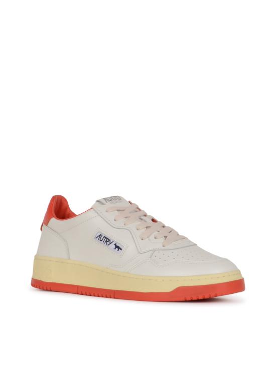 25FW 오트리 메달리스트 로우 스니커즈 AULM MK02 M KITSUNE WHT RED - AUTRY