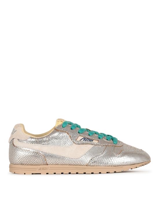 26FW 오트리 WINDSPIN 윈드스핀 스니커즈 WSLW XA01 LEA VIPRINT SILVER WHT - AUTRY