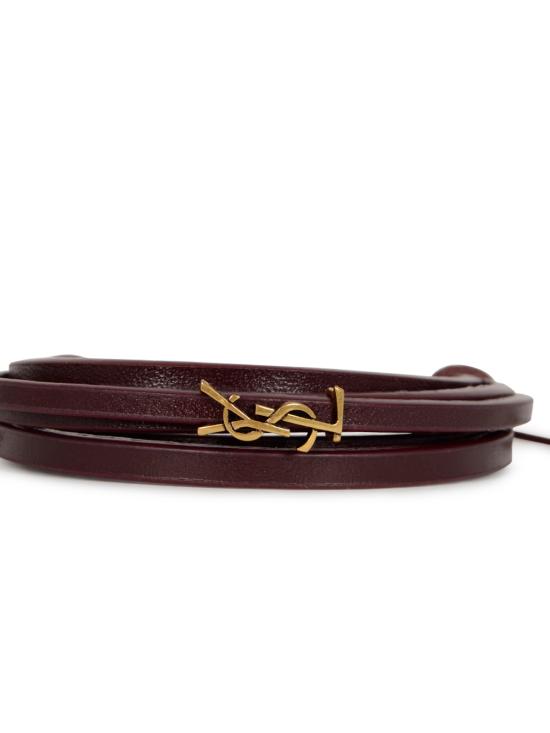 26SS 생로랑 브레이슬릿 820441 AAF946195 HOT WINE - SAINT LAURENT