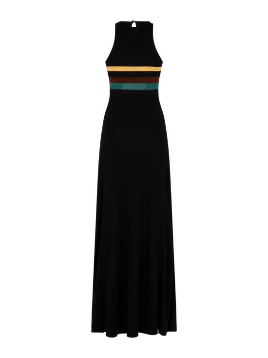 26SS 생로랑 미디 원피스 858656 Y37NX1051 NOIR MULTICOLORE - SAINT LAURENT