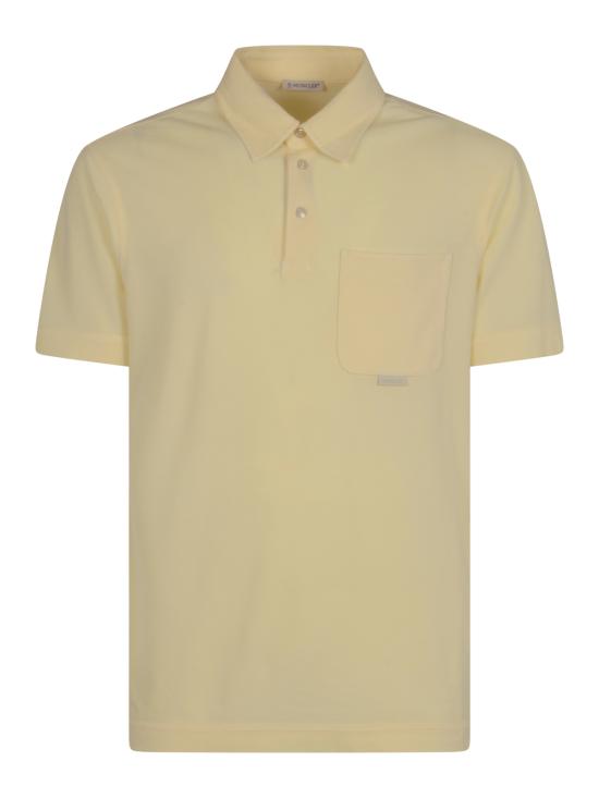 26SS 몽클레어 폴로 티셔츠 918A00011 89BC712U PASTEL YELLOW