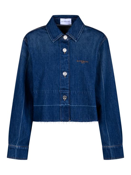 26FW 지방시 데님 셔츠 BW61N3517B 420 420 MEDIUM BLUE