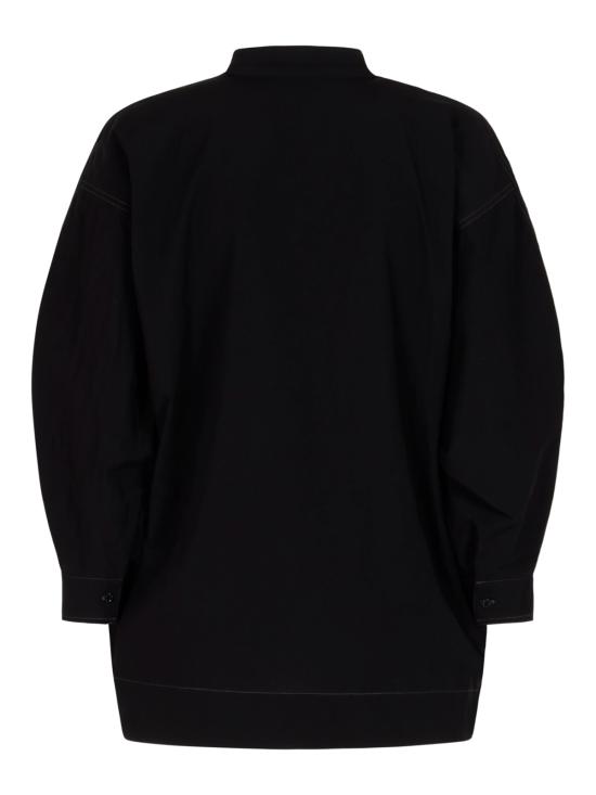 26SS 르메르 코튼 크레이프 스카프 블라우스 SH1222 LF1399BK999 BLACK - LEMAIRE