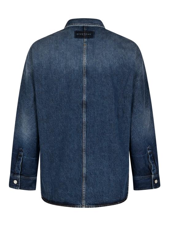 26FW 지방시 데님 셔츠 BM61AL5YDS 053 GREY BLUE - GIVENCHY