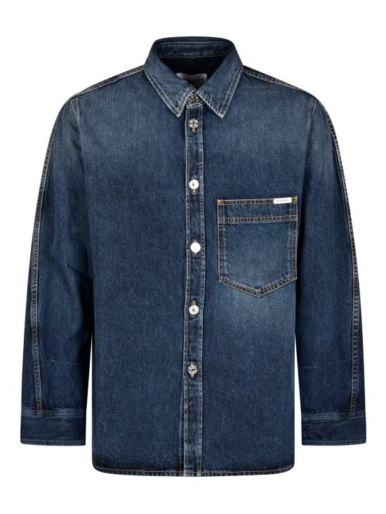 26FW 지방시 데님 셔츠 BM61AL5YDS 053 GREY BLUE