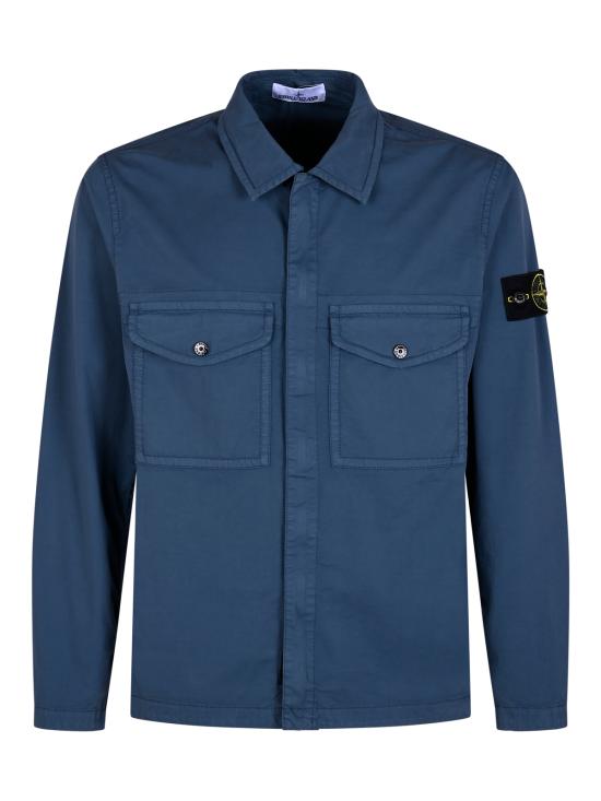26FW 스톤 아일랜드 긴팔 셔츠 1200003 S0A10V002E Slate Blue