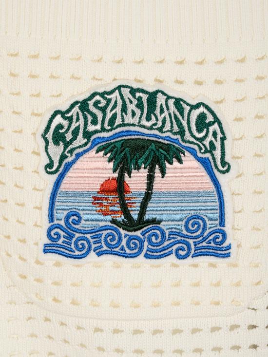 26FW 카사블랑카 반팔 셔츠 MPF26KW141301 PALM TREE EMBLEM - CASABLANCA