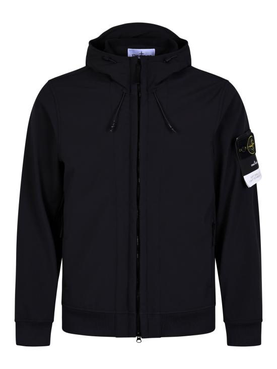 26FW 스톤 아일랜드 소프트 쉘-R_E.다이 테크놀로지 후드 자켓 Q100004 S0B22V0029 BLACK - STONE ISLAND