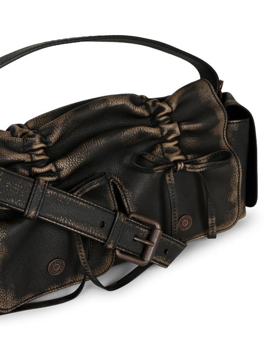26FW 아크네 스튜디오 숄더백 C10313 AIP DARK BROWN BEIGE - ACNE STUDIOS