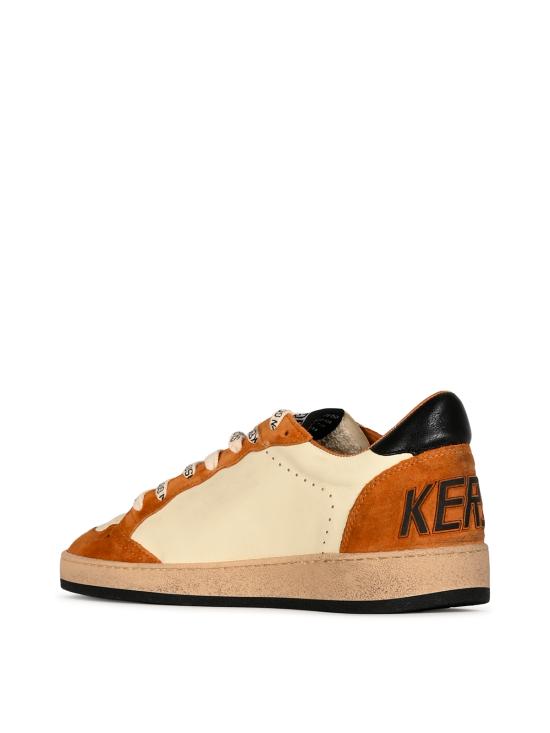 26FW 골든구스 볼 스타 스웨이드 스니커즈 GMF00117 F00872083405 WHITE BEIGE WARM BROWN OLIVE B - GOLDEN GOOSE