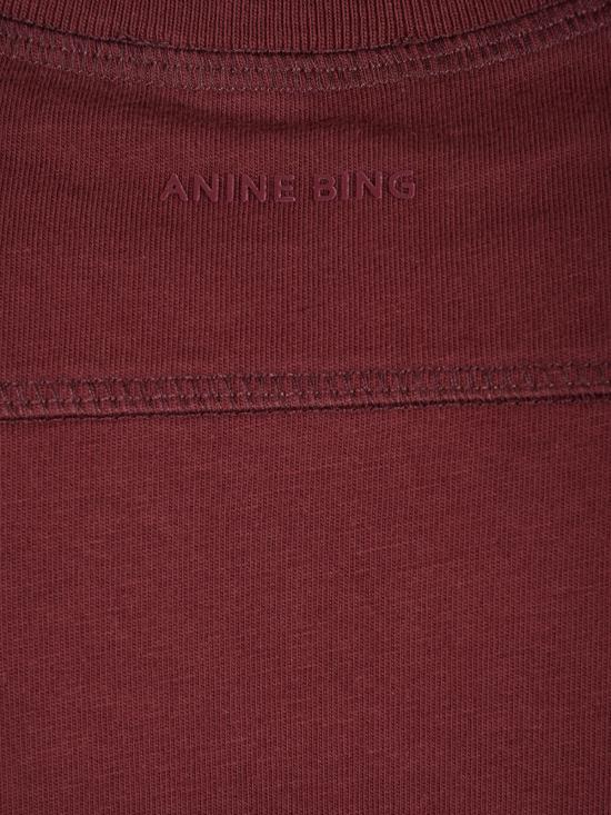 26FW 애니빙 반팔 티셔츠 A0812695 BGN28 BURGUNDY - ANINE BING