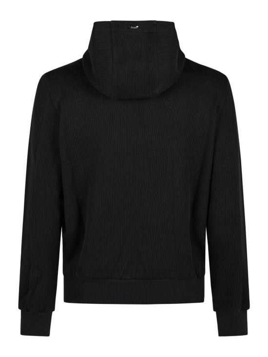 26FW 에르노 니트 이펙트 인터록 & 포넨테 트래블 나일론 후드 집업 JC00021UR 560209200 BLU NAVY - HERNO