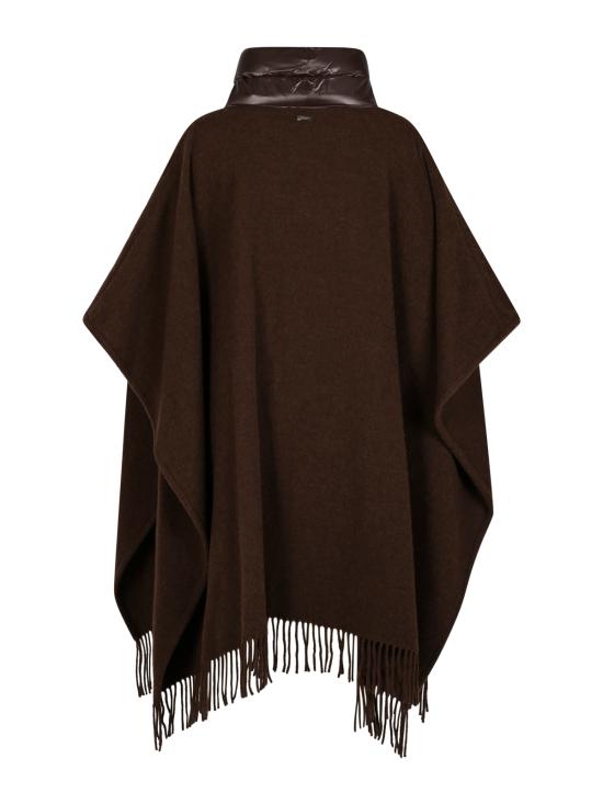 26FW 에르노 퀼티드 포켓 판초 GC00066DR 333958810 FONDENTE - HERNO
