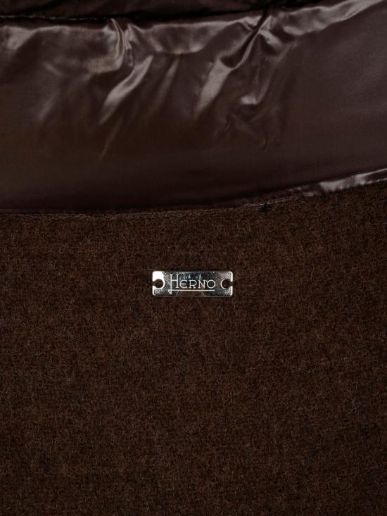 26FW 에르노 퀼티드 포켓 판초 GC00066DR 333958810 FONDENTE - HERNO