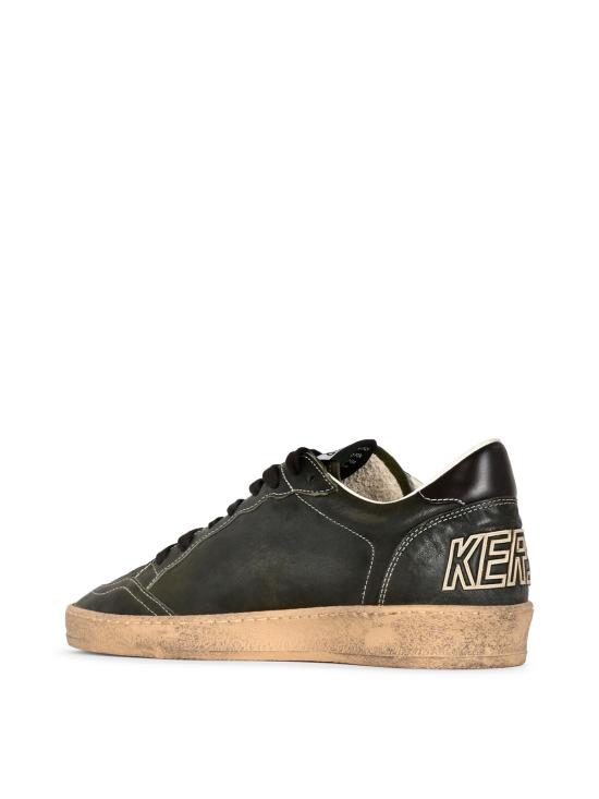26FW 골든구스 볼 스타 스웨이드 스니커즈 GMF00117 F00872536105 DARK GREEN BLACK - GOLDEN GOOSE