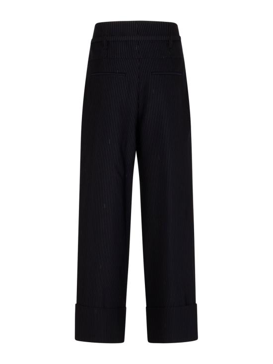 26SS 펜디 핀스트라이프 울 팬츠 FR6673 AW7IF0QG3 BLU NAVY - FENDI