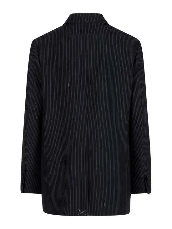 26SS 펜디 핀스트라이프 울 블레이저 FJ7685 AW7IF0QG3 BLU NAVY - FENDI