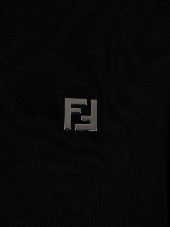 26SS 펜디 FF 메탈 피케 폴로 티셔츠 FY0985 AUA5F0QA1 NERO - FENDI