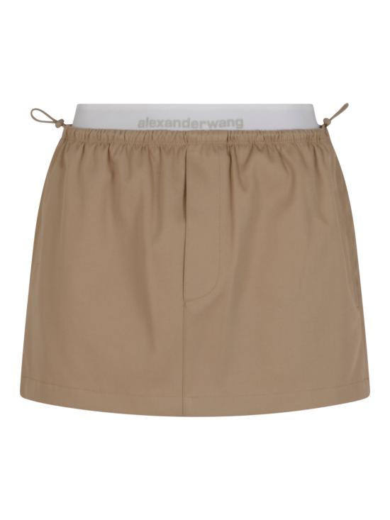 26SS 알렉산더 왕 숏 스커트 1WC1265382 240B WARM TAUPE
